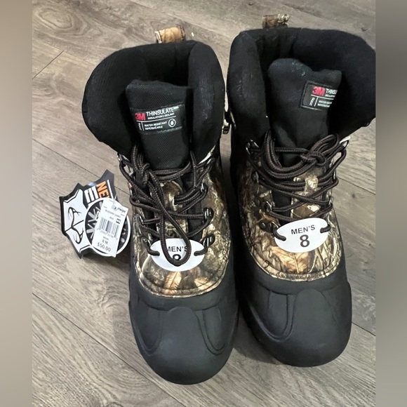 Realtee Blizzard Camo Boots Size 8 New - Picture 1 of 6